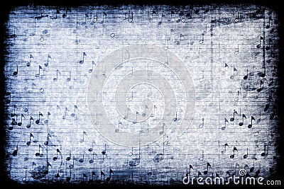 Music Themed Abstract Grunge Background Stock Photo