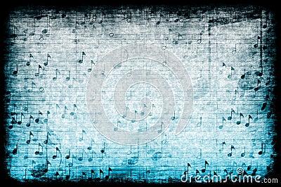 Music Themed Abstract Grunge Background Stock Photo