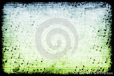 Music Themed Abstract Grunge Background Stock Photo