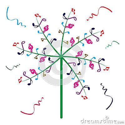 Music tree Stock Photo