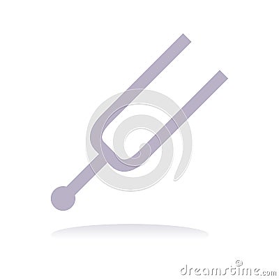 music tuning fork. Vector illustration decorative design Vector Illustration