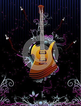 Music vector composition Cartoon Illustration