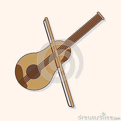 Music violin theme elements vector,eps Vector Illustration