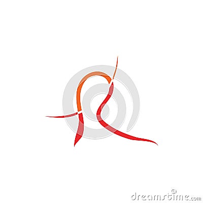 music wave logo or symbol tempalte Cartoon Illustration