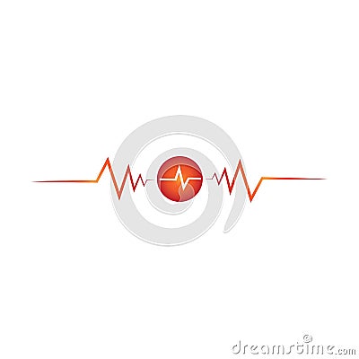 music wave logo or symbol tempalte Cartoon Illustration