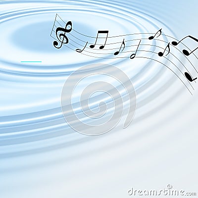 Music waves Stock Photo