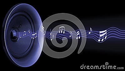 Musical abstract Stock Photo