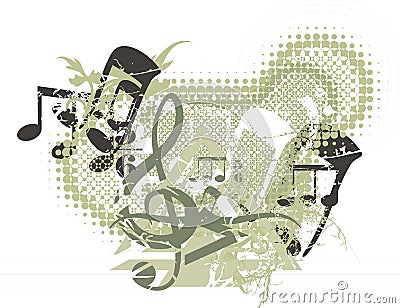Musical Background Vector Illustration