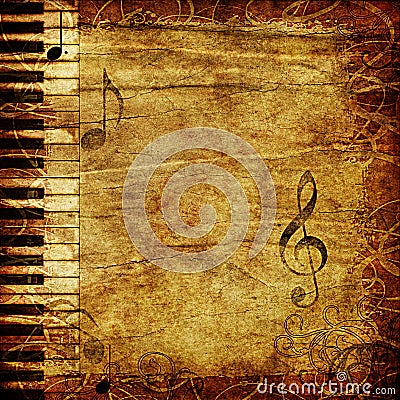 Musical background Stock Photo