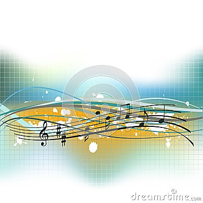 Musical background Vector Illustration
