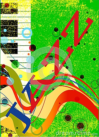 Musical Background Vector Illustration
