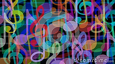Musical background Stock Photo