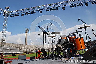 Musical concert stage Stock Photo