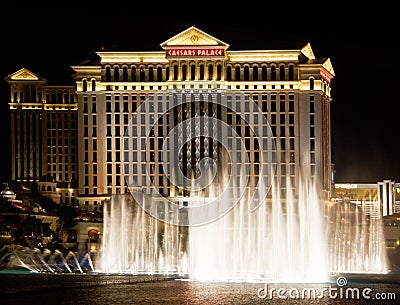 Musical fountains of Vegas Editorial Stock Photo
