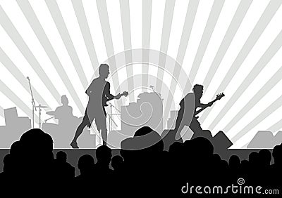 Musical group Vector Illustration