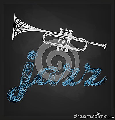 Musical instrument. Blackboard. Vector image. Vector Illustration