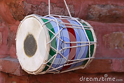 Musical instrument dhol Stock Photo