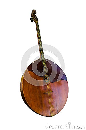 Musical instrument domra isolated on white background Stock Photo
