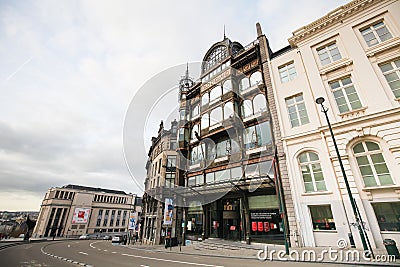 Musical Instrument Museum in the center of Brussels, Belgium Editorial Stock Photo