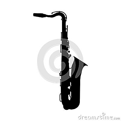 Musical Instrument Saxophone that Plays Jazz Music Direction. Vector Illustration. Vector Illustration