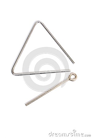 The musical instrument the triangle Stock Photo