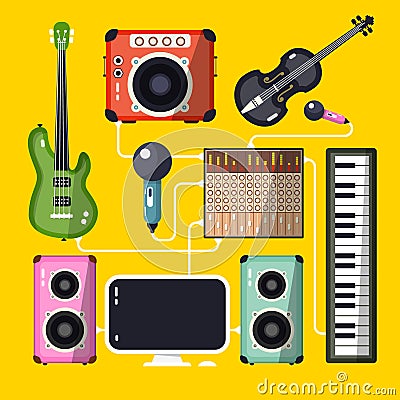 Musical Instruments Stock Photo