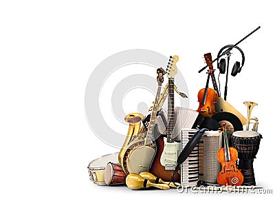 Musical instruments Stock Photo