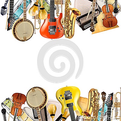 Musical instruments, orchestra Stock Photo