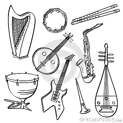 Musical Instruments Stock Photo