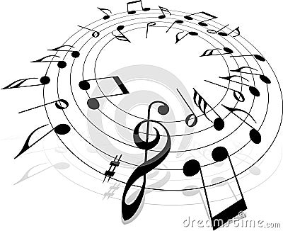 Musical notation Vector Illustration