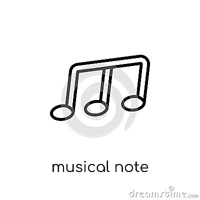 Musical Note icon from collection. Vector Illustration