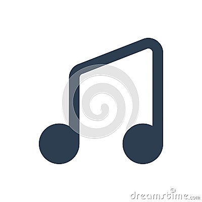 Musical Note Icon Vector Illustration