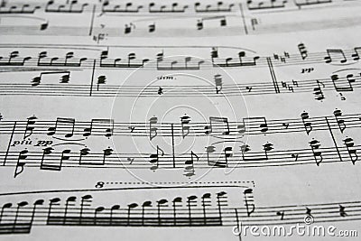 Musical notes Stock Photo