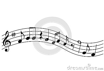 Musical Notes Vector Illustration