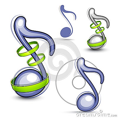 Musical notes Vector Illustration