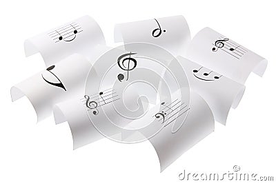 Musical Notes Stock Photo