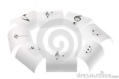 Musical Notes Stock Photo