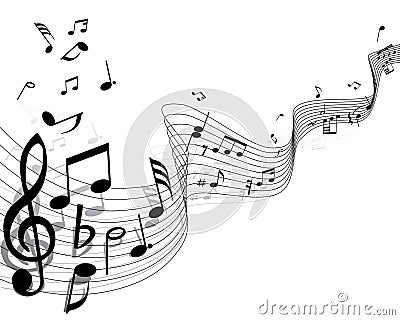 Musical notes Vector Illustration