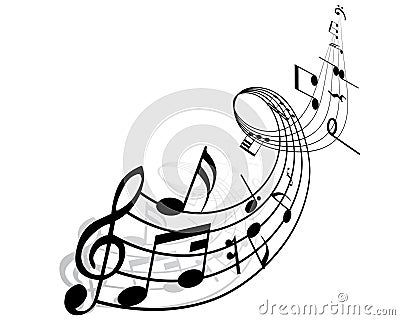 Musical notes Vector Illustration