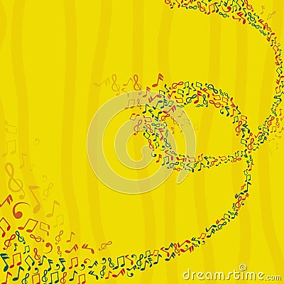 musical notes concept. Vector illustration decorative design Vector Illustration