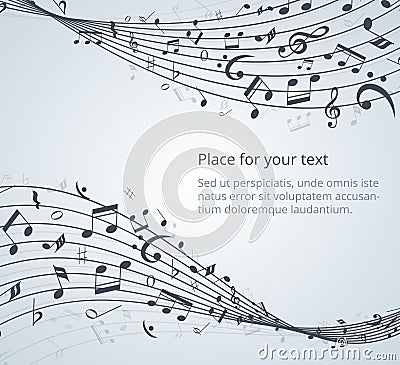 Musical notes Vector Illustration