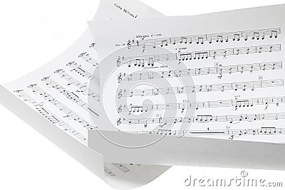 Musical Scores Stock Photo