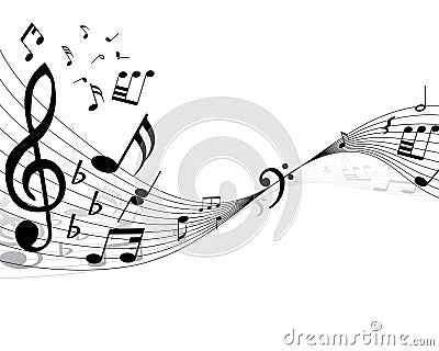 Musical staff Vector Illustration