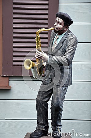 Musical statue in Chocolate Ville at Bangkok Editorial Stock Photo