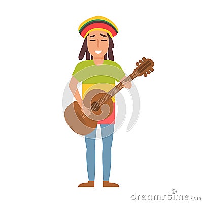 Musical style. Vector. Cartoon. Isolated Vector Illustration