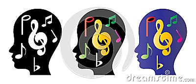 Musical think Stock Photo