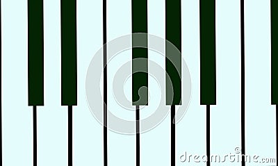 Musically, the piano, an acoustic stringed musical instrument. Refers to sound. Stock Photo