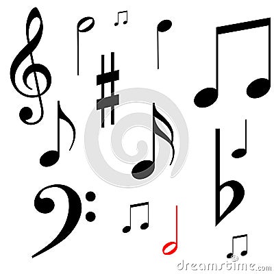 Musicals notes Vector Illustration