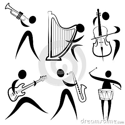 Musician symbol Vector Illustration