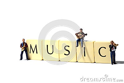 Musicians music B Stock Photo